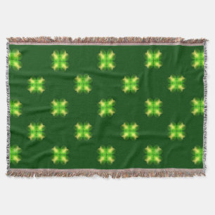St. Patrick's Day Kleeblatt Hintergrund Decke