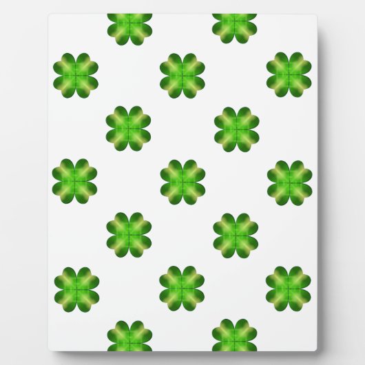 St. Patrick's Day Kleeblatt Hintergrund Fotoplatte (Vorderseite)