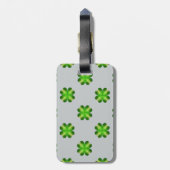 St. Patrick's Day Kleeblatt Hintergrund Gepäckanhänger (Rückseite vertikal)