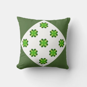 St. Patrick's Day Kleeblatt Hintergrund Kissen