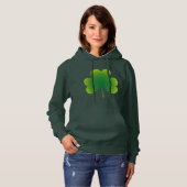 St. Patrick's Day Kleeblatt Hoodie (Vorne ganz)