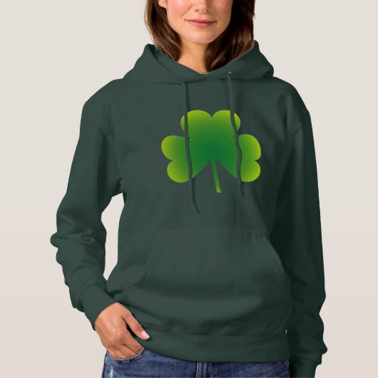 St. Patrick's Day Kleeblatt Hoodie (Vorderseite)