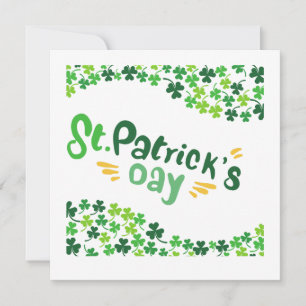 St. Patrick's Day, Kleeblatt, Irisch Einladung