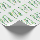 St. Patrick's Day, Kleeblatt, irisch Geschenkpapier (Ecke)