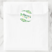 St. Patrick's Day, Kleeblatt, irisch Runder Aufkleber (Tasche)