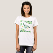 St. Patrick's Day, Kleeblatt, irisch T-Shirt (Vorne ganz)
