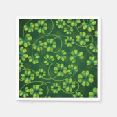 St. Patrick's Day Kleeblatt Kariert Serviette (Vorderseite)