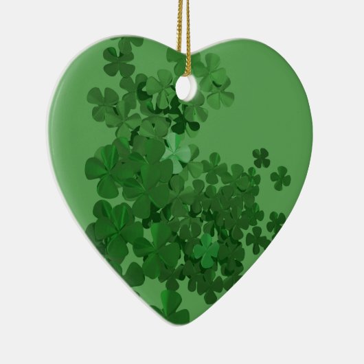 St. Patrick's Day Kleeblatt Keramikornament (Rechts)