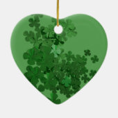 St. Patrick's Day Kleeblatt Keramikornament (Hinten)