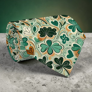 St. Patrick's Day Kleeblatt Krawatte nach Maß