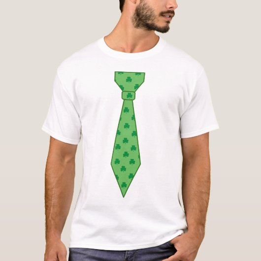 St. Patrick's Day Kleeblatt Krawatte T - Shirt (Vorderseite)