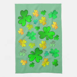 St. Patrick's Day Kleeblatt Küchentuch