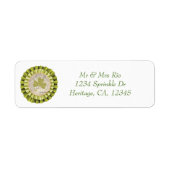 St. Patrick's Day Kleeblatt Leaf Address Label (Vorne)