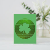 ST PATRICK'S DAY KLEEBLATT LEAF LUCKY GREEN POSTKARTE (Stehend Vorderseite)