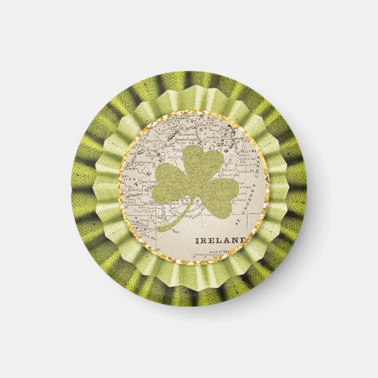 St. Patrick's Day Kleeblatt Leaf Magnet (Vorne)