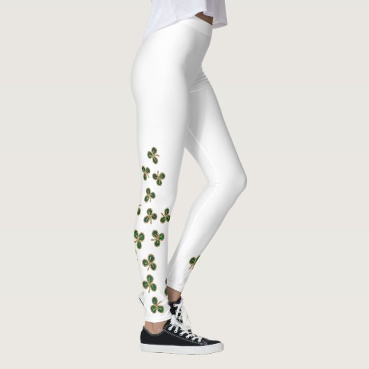 St. Patrick's Day Kleeblatt Leggings (Rechts)