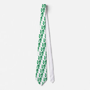 St. Patrick's Day Kleeblatt Liebe Krawatte