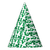 St. Patrick's Day Kleeblatt Liebe Partyhütchen (Rückseite)