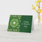 St. Patrick's Day Kleeblatt Luck of the Irish Karte (Gelbe Blume)