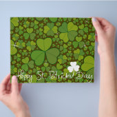 St. Patrick's Day Kleeblatt Lucky Clovers Blätter Flyer (Hand)