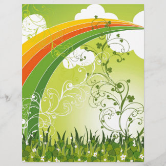 St. Patrick's Day Kleeblatt Lucky Clovers Blätter Flyer