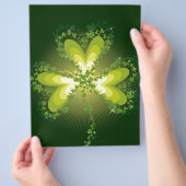 St. Patrick's Day Kleeblatt Lucky Clovers Blätter Flyer (Hand)