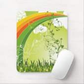 St. Patrick's Day Kleeblatt Lucky Clovers Blätter Mousepad (Mit Mouse)