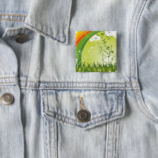 St. Patrick's Day Kleeblatt Lucky Clovers Button (Beispiel)