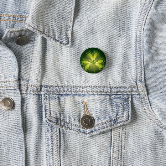 St. Patrick's Day Kleeblatt Lucky Clovers Button (Beispiel)