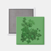 St. Patrick's Day Kleeblatt Magnet (Vorderseite/Rückseite)