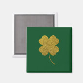 St. Patrick's Day Kleeblatt Magnet (Vorderseite/Rückseite)