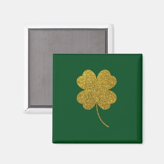 St. Patrick's Day Kleeblatt Magnet (Vorderseite/Rückseite)