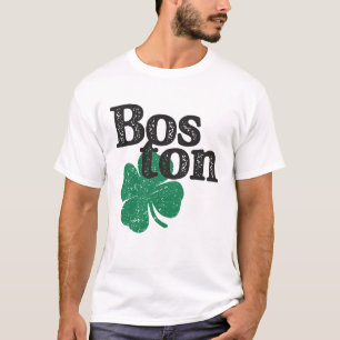 St Patricks Day Kleeblatt Massachusetts Boston T-Shirt