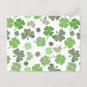 St. Patrick's Day Kleeblatt Minimalistisch einfach Postkarte (Vorderseite)