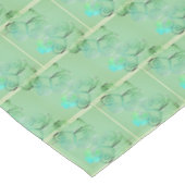 St. Patrick's Day Kleeblatt Misty Green Tischdecke (Schrägansicht)