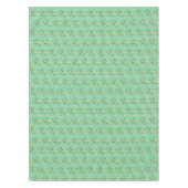 St. Patrick's Day Kleeblatt Misty Green Tischdecke (Vorderseite)
