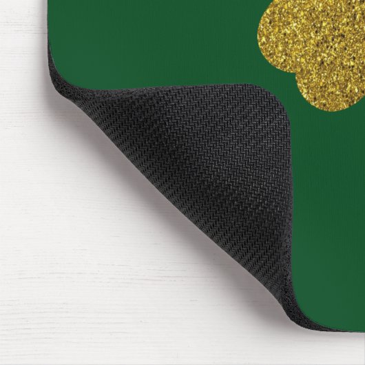 St. Patrick's Day Kleeblatt Mousepad (Ecke)