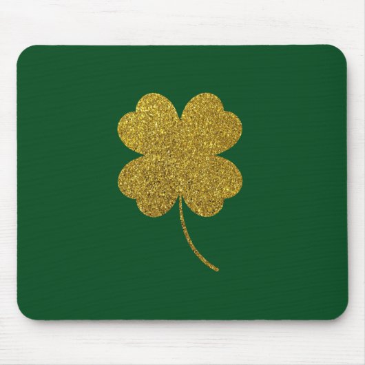 St. Patrick's Day Kleeblatt Mousepad (Vorne)