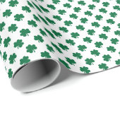 St. Patrick's Day, Kleeblatt Muster Geschenkpapier (Rolleneckpunkt)