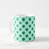 St. Patrick's Day Kleeblatt-Muster Kaffeetasse (Vorderseite Links)