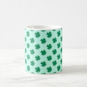 St. Patrick's Day Kleeblatt-Muster Kaffeetasse (Mittel)