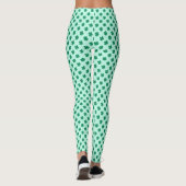 St. Patrick's Day Kleeblatt-Muster Leggings (Rückseite)