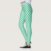 St. Patrick's Day Kleeblatt-Muster Leggings (Links)
