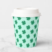 St. Patrick's Day Kleeblatt-Muster Pappbecher (Rückseite)