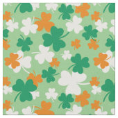 St Patrick's Day Kleeblatt Muster Stoff (Nahaufnahme)