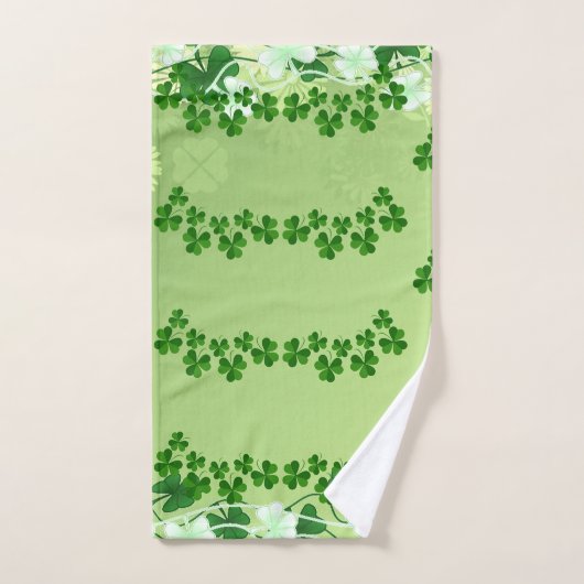 St. Patricks Day Kleeblatt Niedlich Lucky Girl Gre Badhandtuch Set (Handtuch)