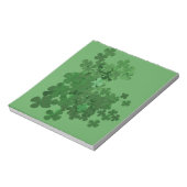 St. Patrick's Day Kleeblatt Notizblock (Rotiert)