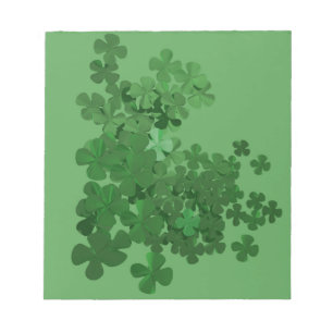 St. Patrick's Day Kleeblatt Notizblock