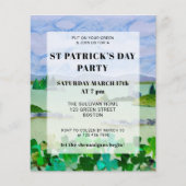 St. Patrick's Day Kleeblatt Party Einladung (Vorderseite)