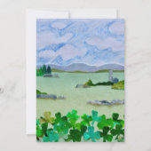 St Patrick's Day Kleeblatt Party Einladung (Rückseite)